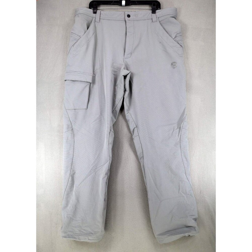 Mountain HardWear Pants Mens Gray Hiking Soft Shell Outdoor XL Winter Wanderer‎